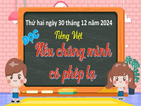 Bài giảng Tiếng Việt 4 (Kết nối tri thức) - Bài (Đọc): Nếu chúng mình có phép lạ - Năm học 2024-20254 - Nguyễn Thị Thanh Huyền