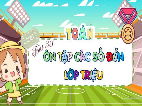 Bài giảng Toán 4 (Kết nối tri thức) - Bài 33: Ôn tập các số đến lớp triệu - Nguyễn Thị Thanh Huyền